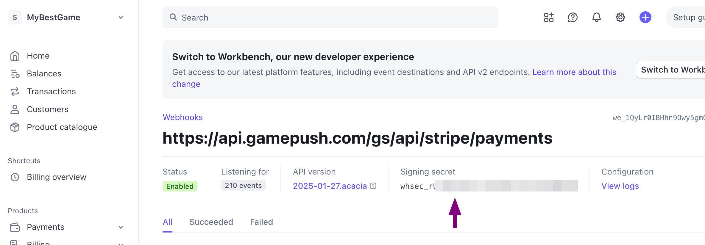 Get Webhook Secret